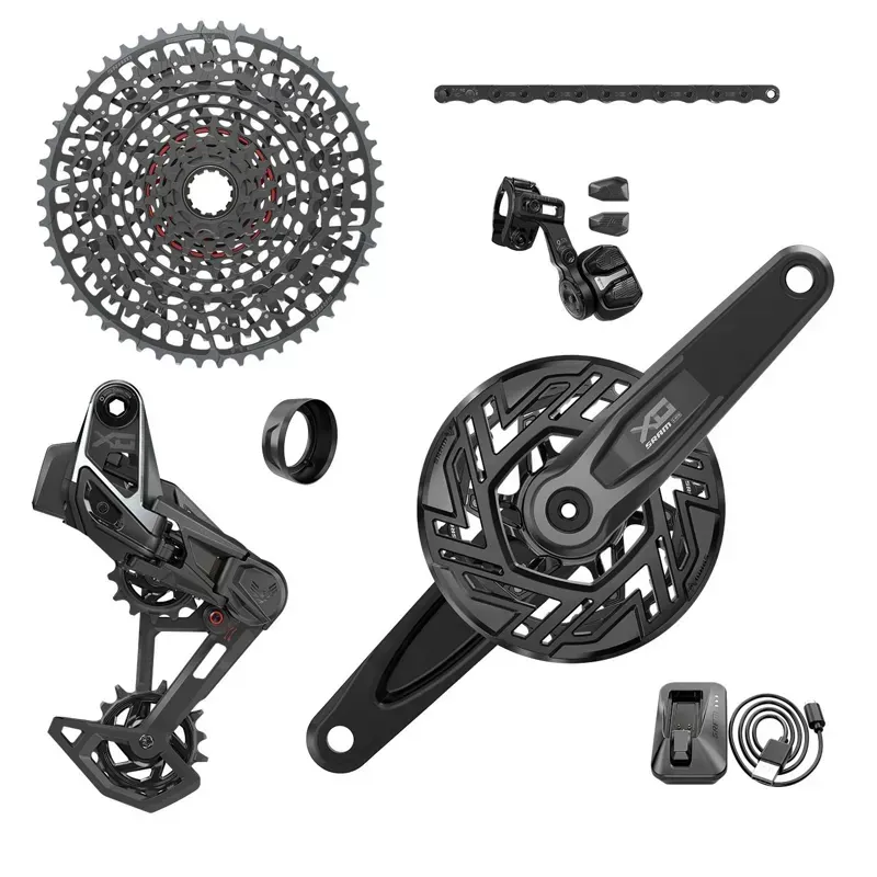 SRAM X0 T-Type Pedal Assist 160mm Bosch Transmission Groupset in Black