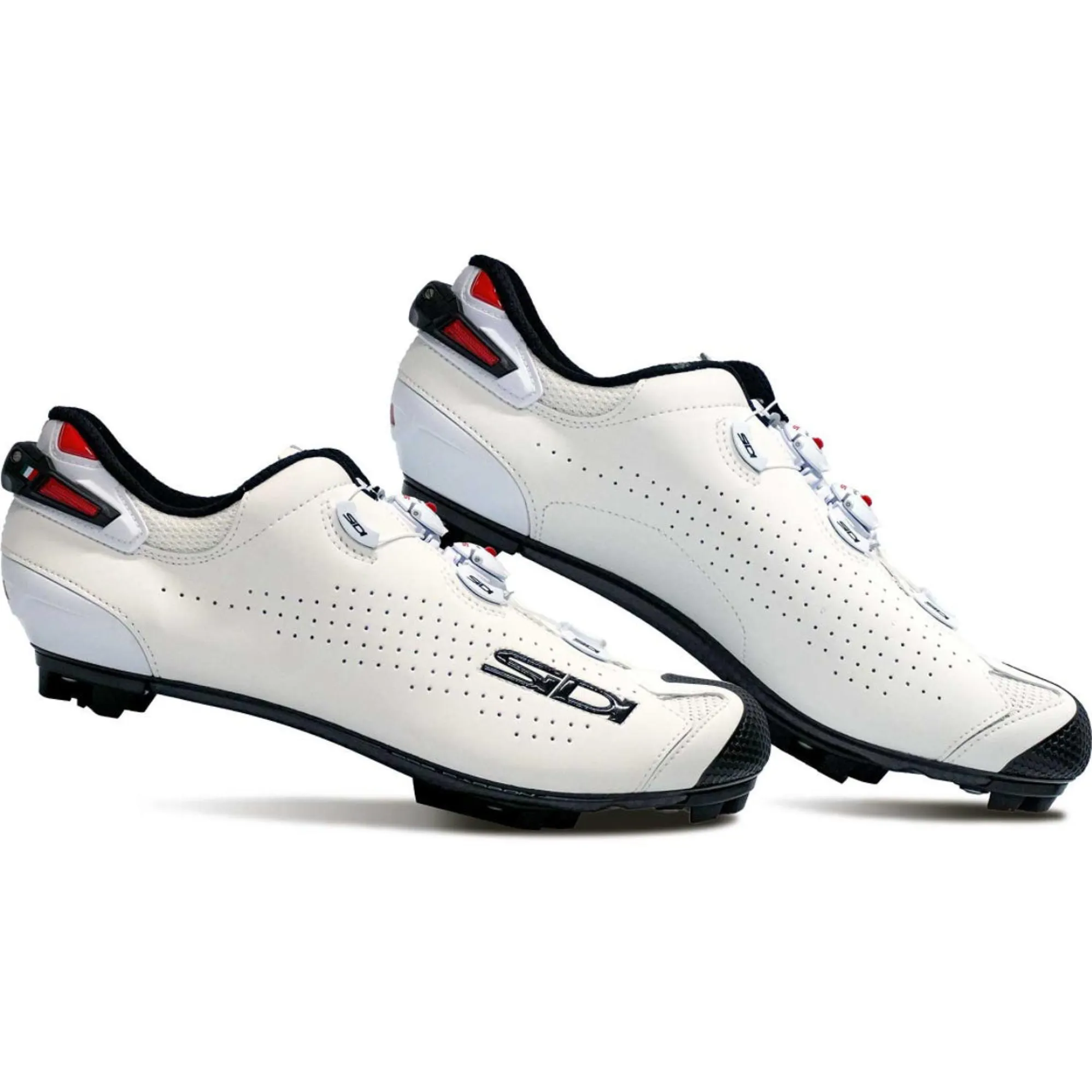 Bicycle Scarpe Sidi Mtb Carbon Sidi Tiger MTB Shoes In White/White