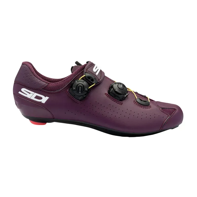 Sidi Genius 10 Road Shoes - Matte Colours In Wine