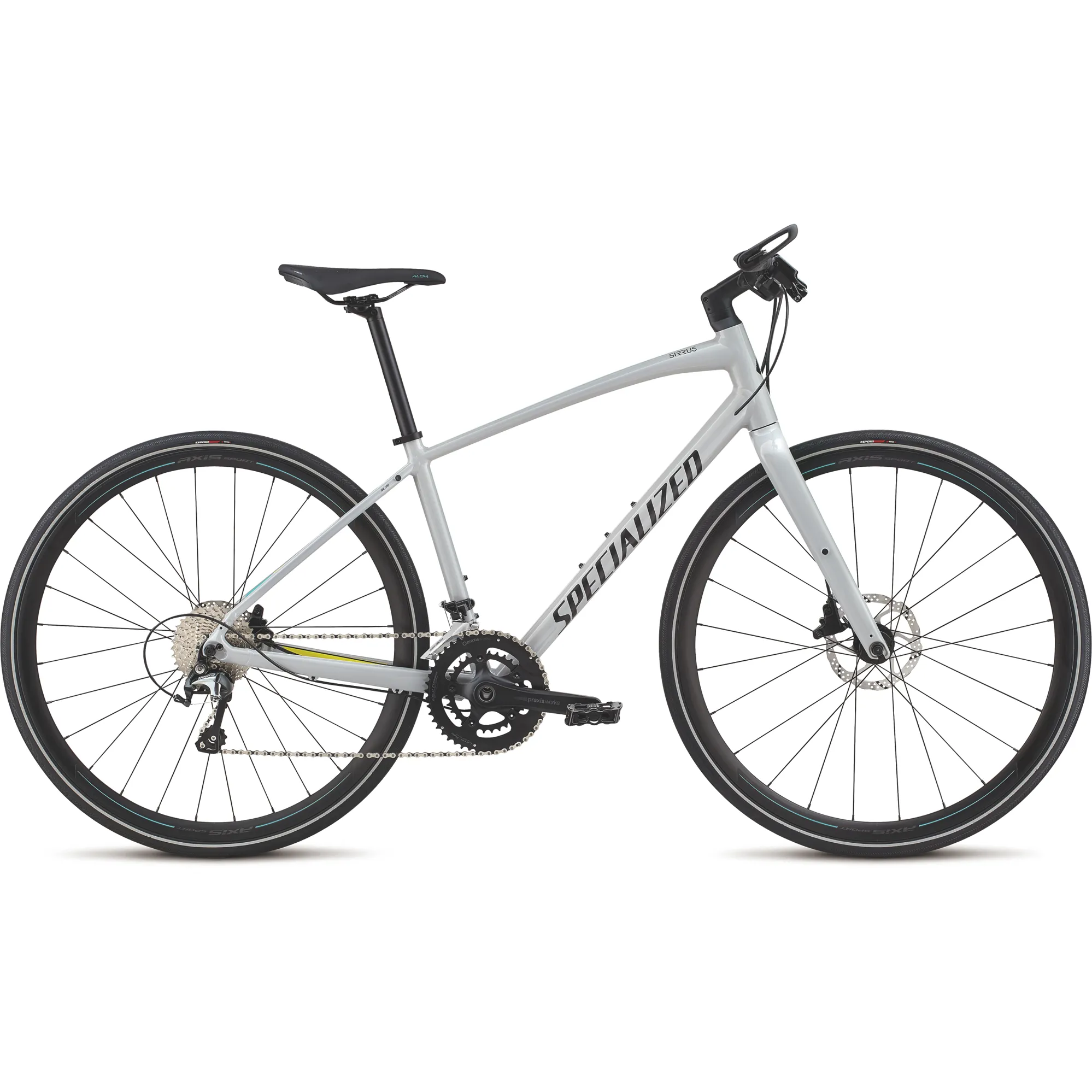 2018 Specialized Sirrus Elite Alloy Womens Hybrid bike in White