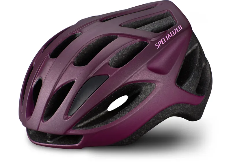 purple bike helmet