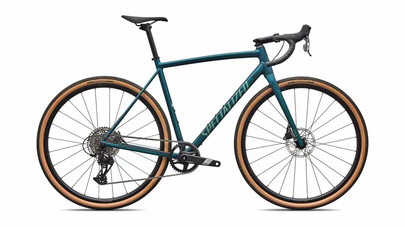 Specialized Crux DSW Comp Gravel Bike in Emerald Metallic/Fjord