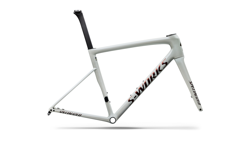 Specialized S-Works Tarmac SL8 Road Bike Frameset in Gloss Metallic White Silver
