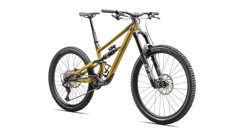 Specialized Status 2 170 MTB in Satin Harvest Gold/Obsidian/Dune White-7