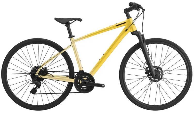 Cannondale Women's Quick CX 2 Hybrid Bike / Laguna Yellow Small
