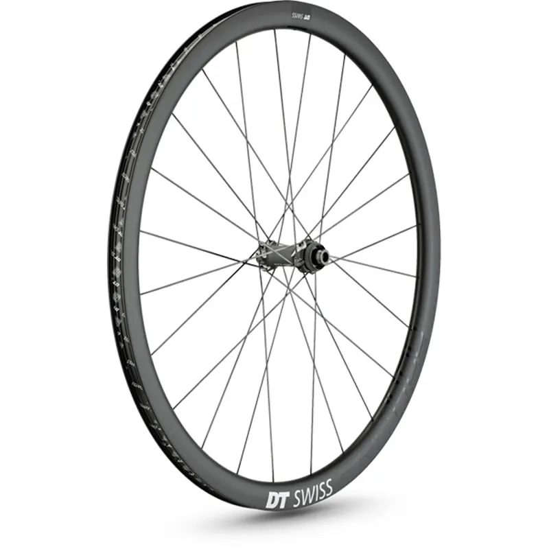 DT SWISS PRC 1400 SPLINE disc brake wheel carbon clincher 35 x 18 mm rim front 